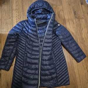 Michael Kors Navy Quilted Puffer Jacket
